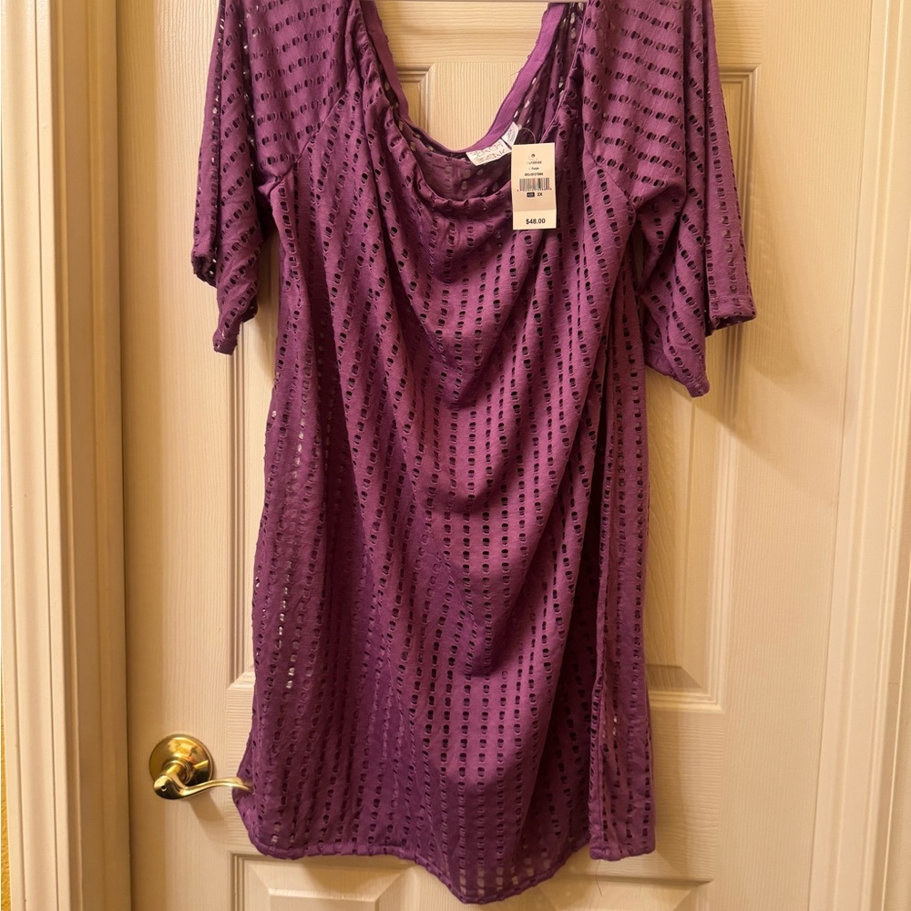 Purple Women's Swim Coverup